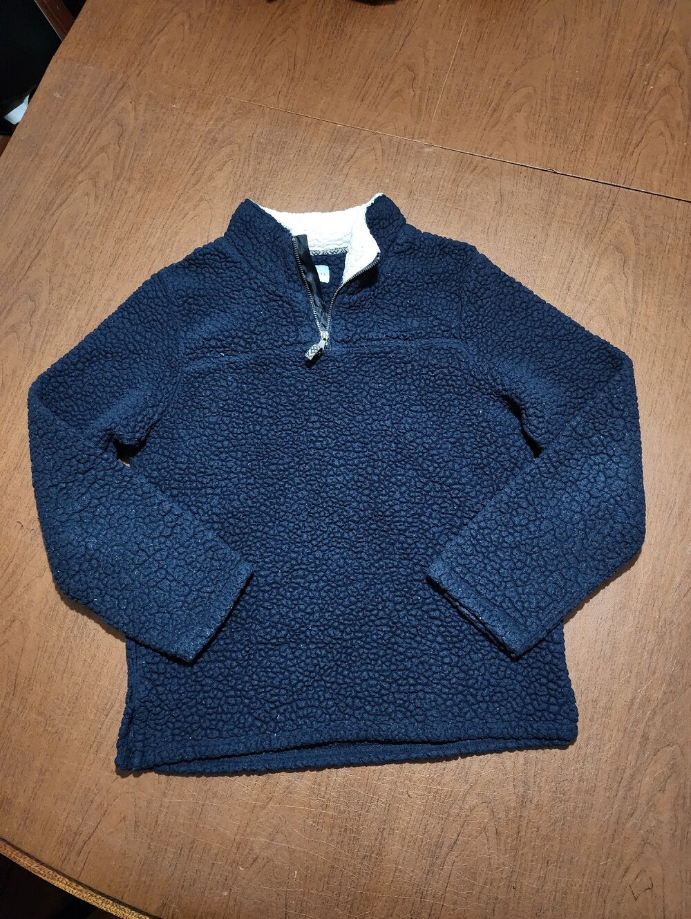 Class Club Navy Sherpa Quarter-Zip Pullover Jacket